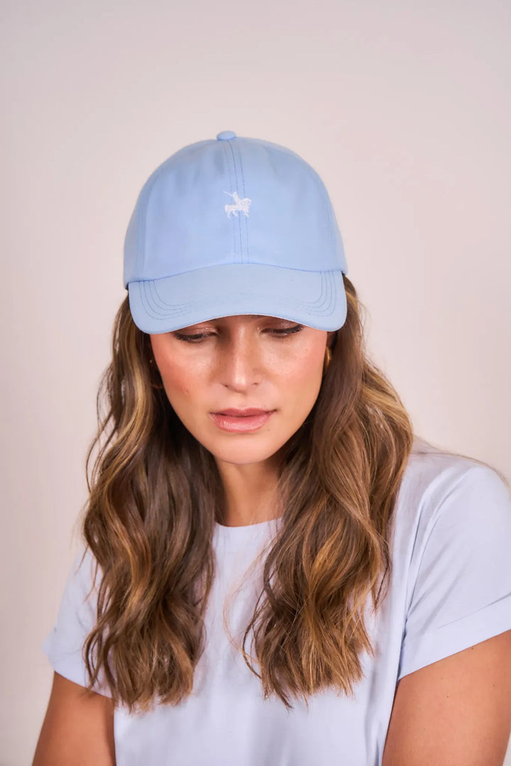 Gorra Basic Azul clara Bordado blanco