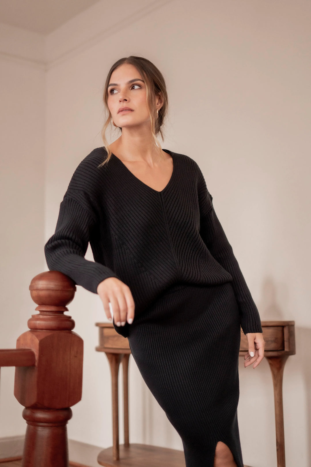 Outfit Cavalieri Negro Mujer