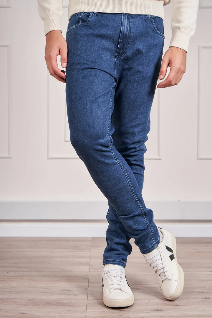 Modern Jean Hombre Azul Medio