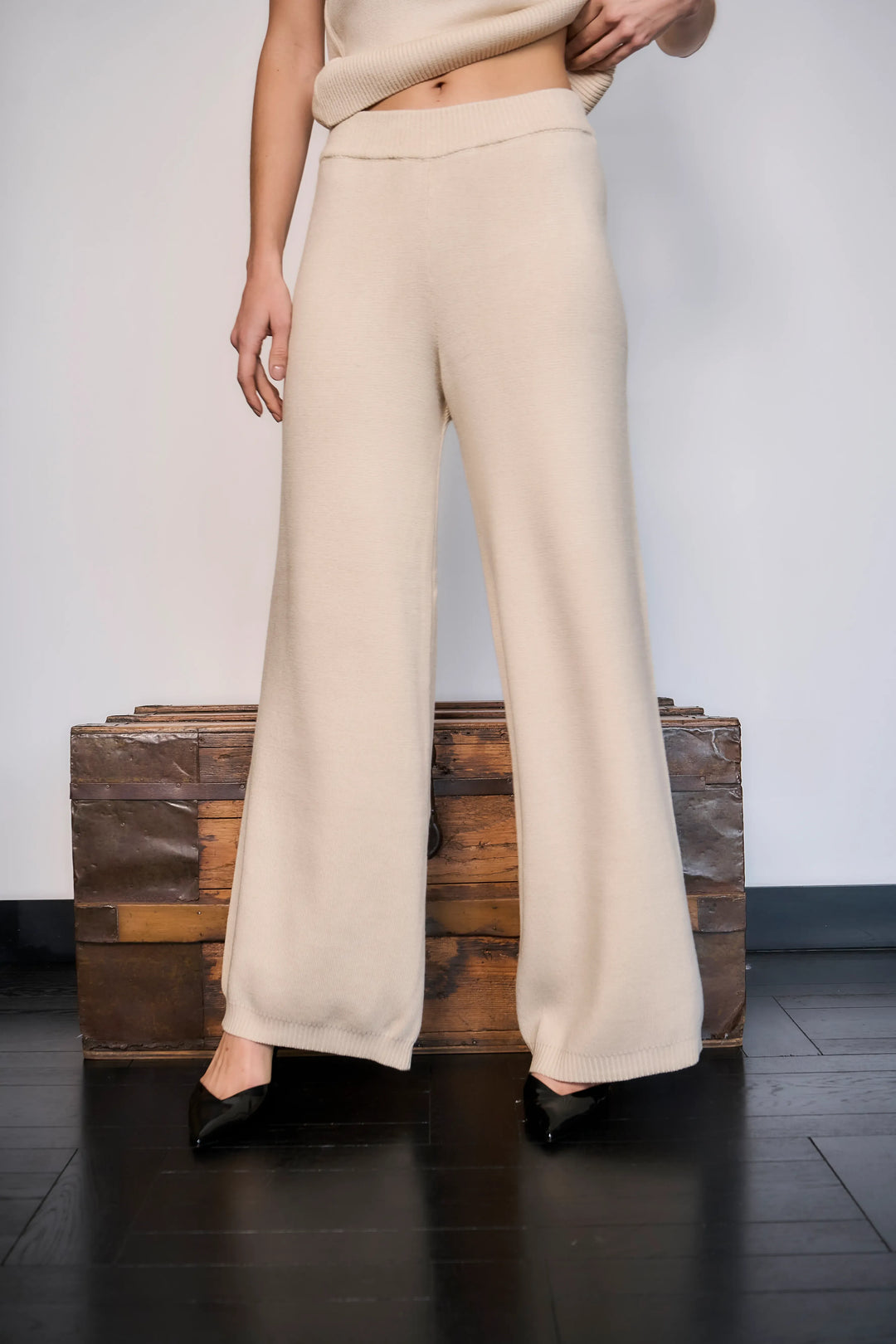 Pantalon Tejido Latte