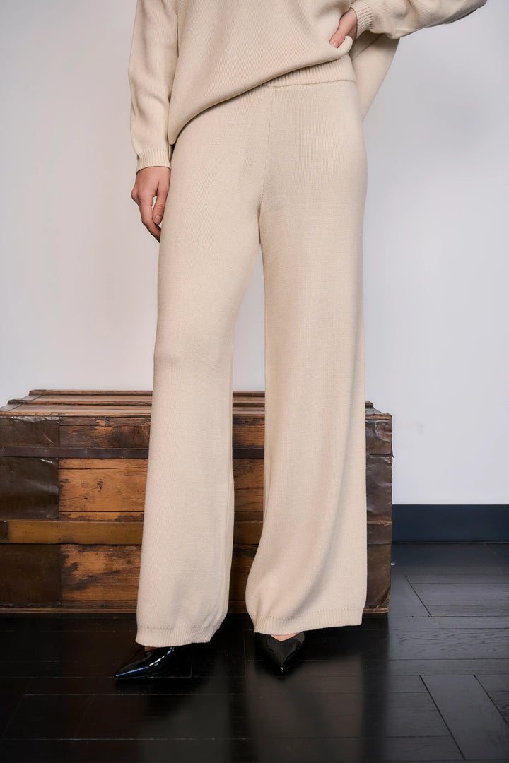 Pantalon Tejido Latte