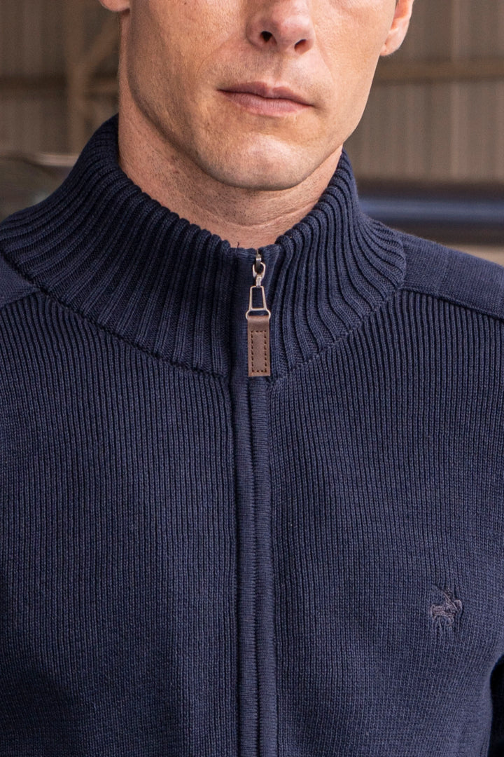 Fullzip Beckett Hombre Azul Oscuro