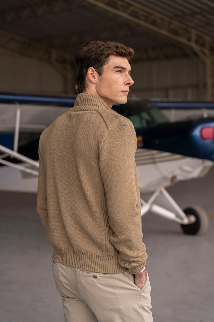 Fullzip Beckett Hombre Camel