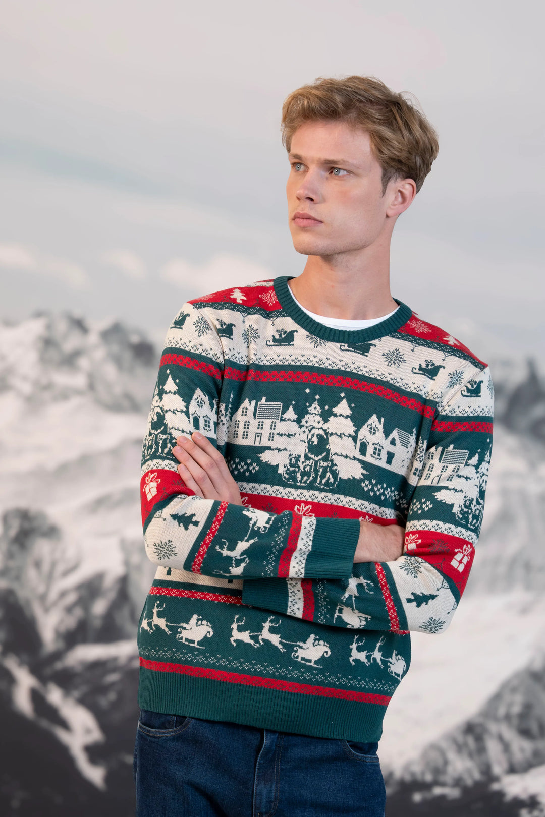 Not So Ugly Sweater Hombre Verde
