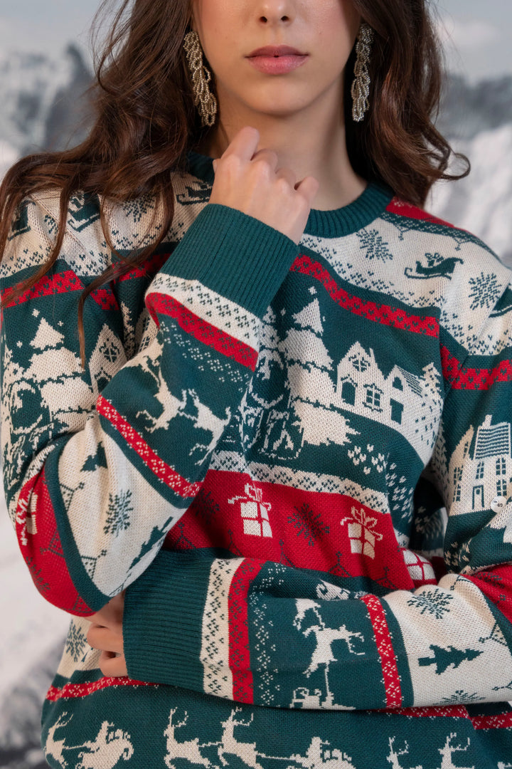 Not So Ugly Sweater Mujer Verde