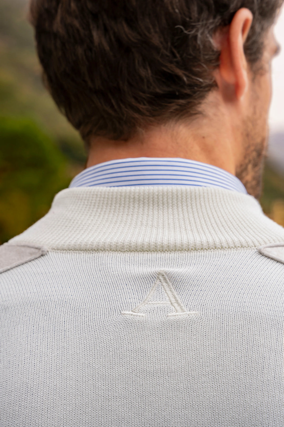 Suéter Halfzip Piamonte Hombre Hueso