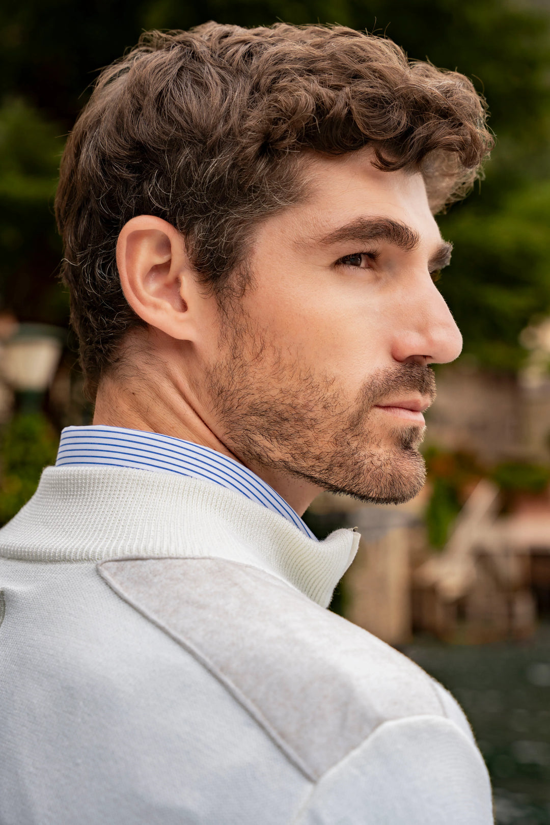 Suéter Halfzip Piamonte Hombre Hueso