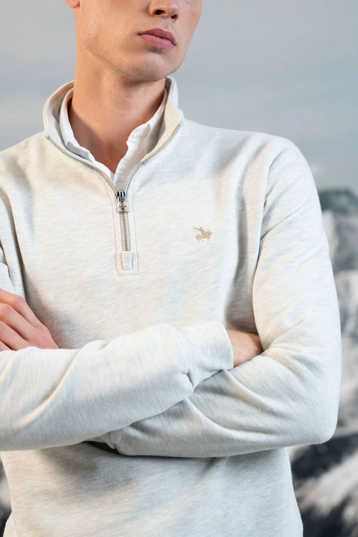 Suéter Halfzip Premium Hombre Arena