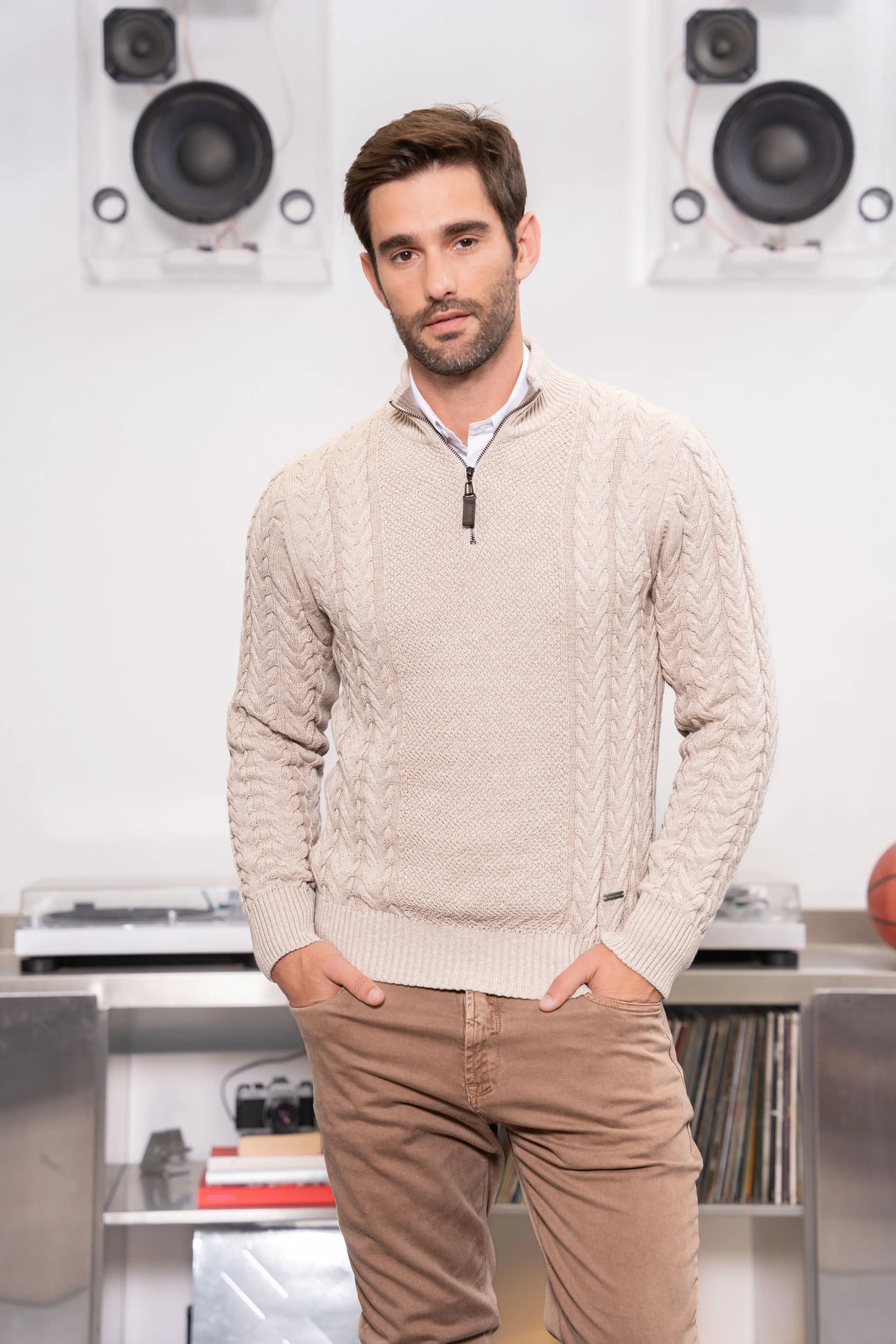 Halfzip Torino Hombre Arena