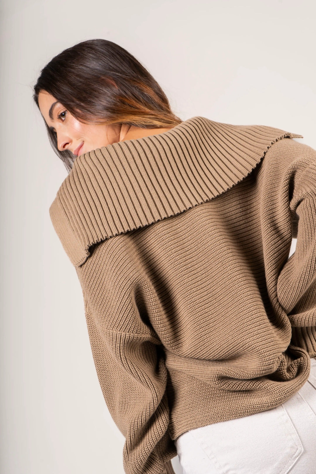 Sueter cafe mujer 2025