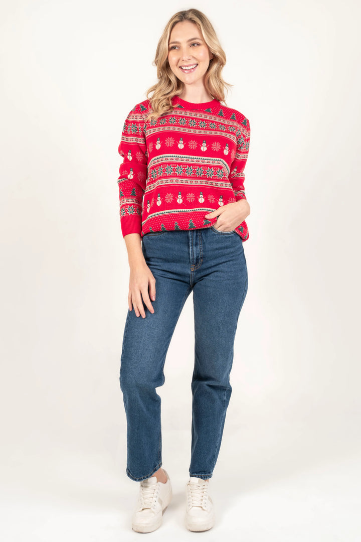 Suéter Not So Ugly Sweater Rojo Mujer