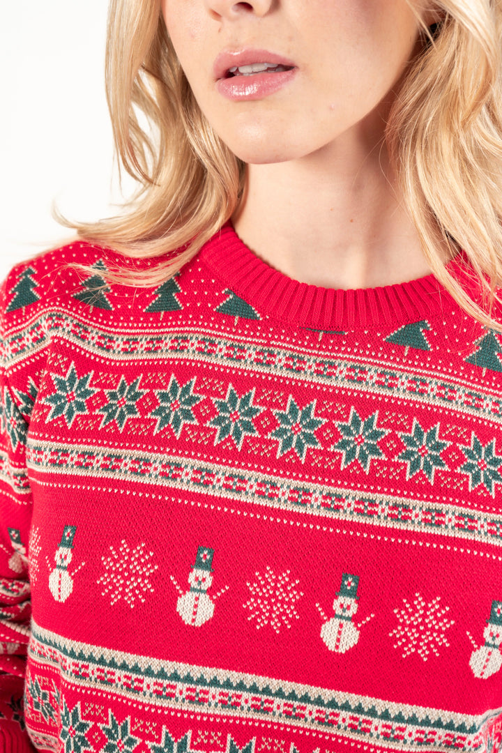 Suéter Not So Ugly Sweater Rojo Mujer