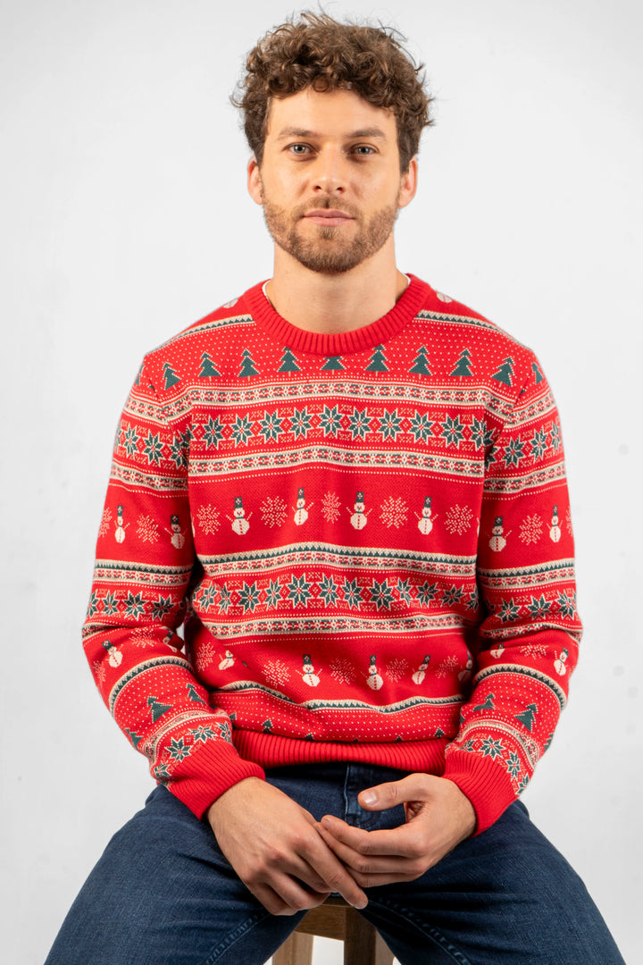 Suéter Not So Ugly Sweater Rojo Hombre