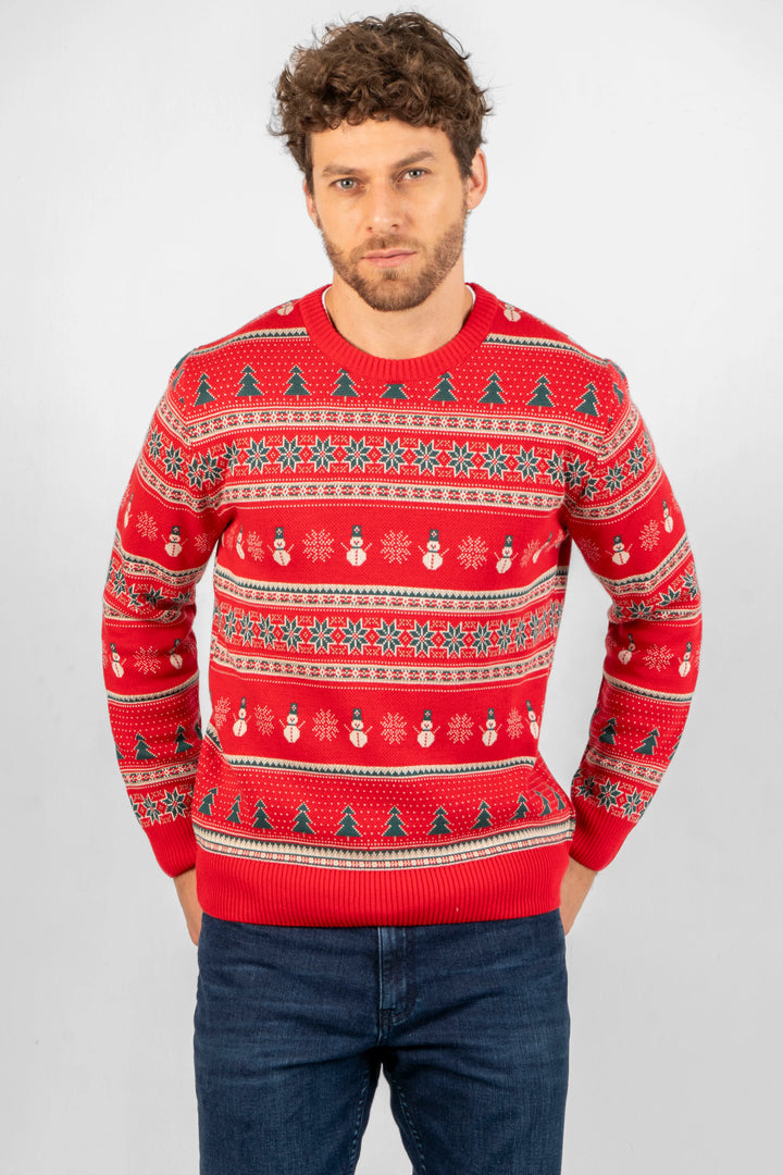 Suéter Not So Ugly Sweater Rojo Hombre