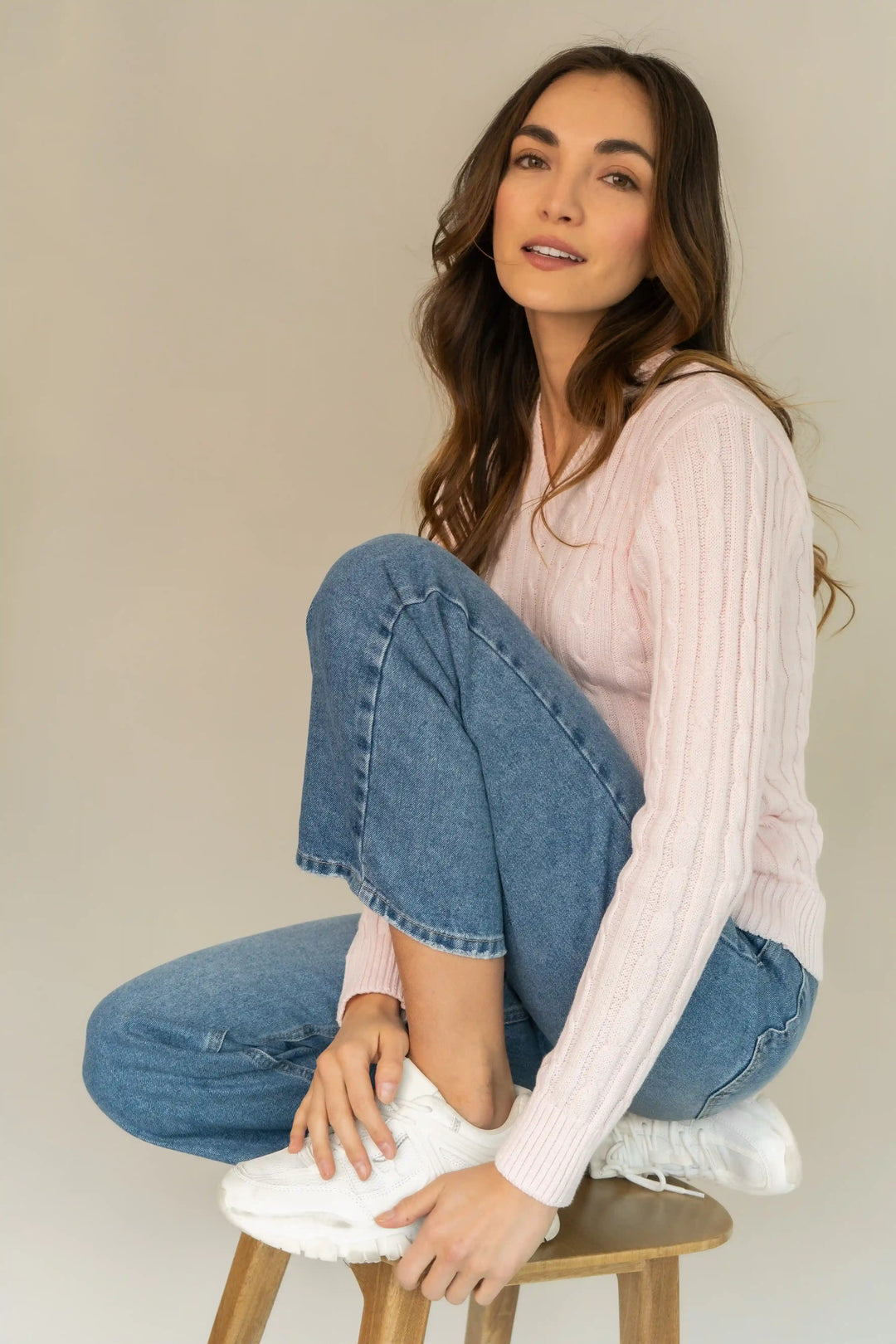Suéter rosado hot sale