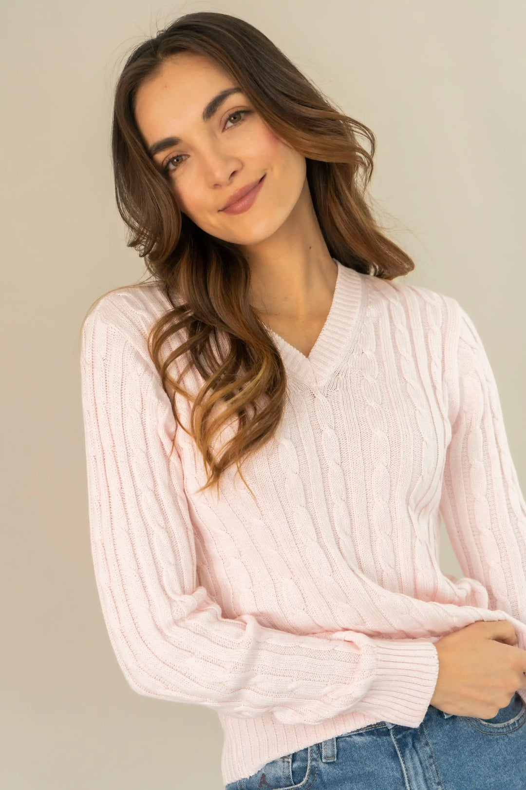 Suéter rosado hot sale